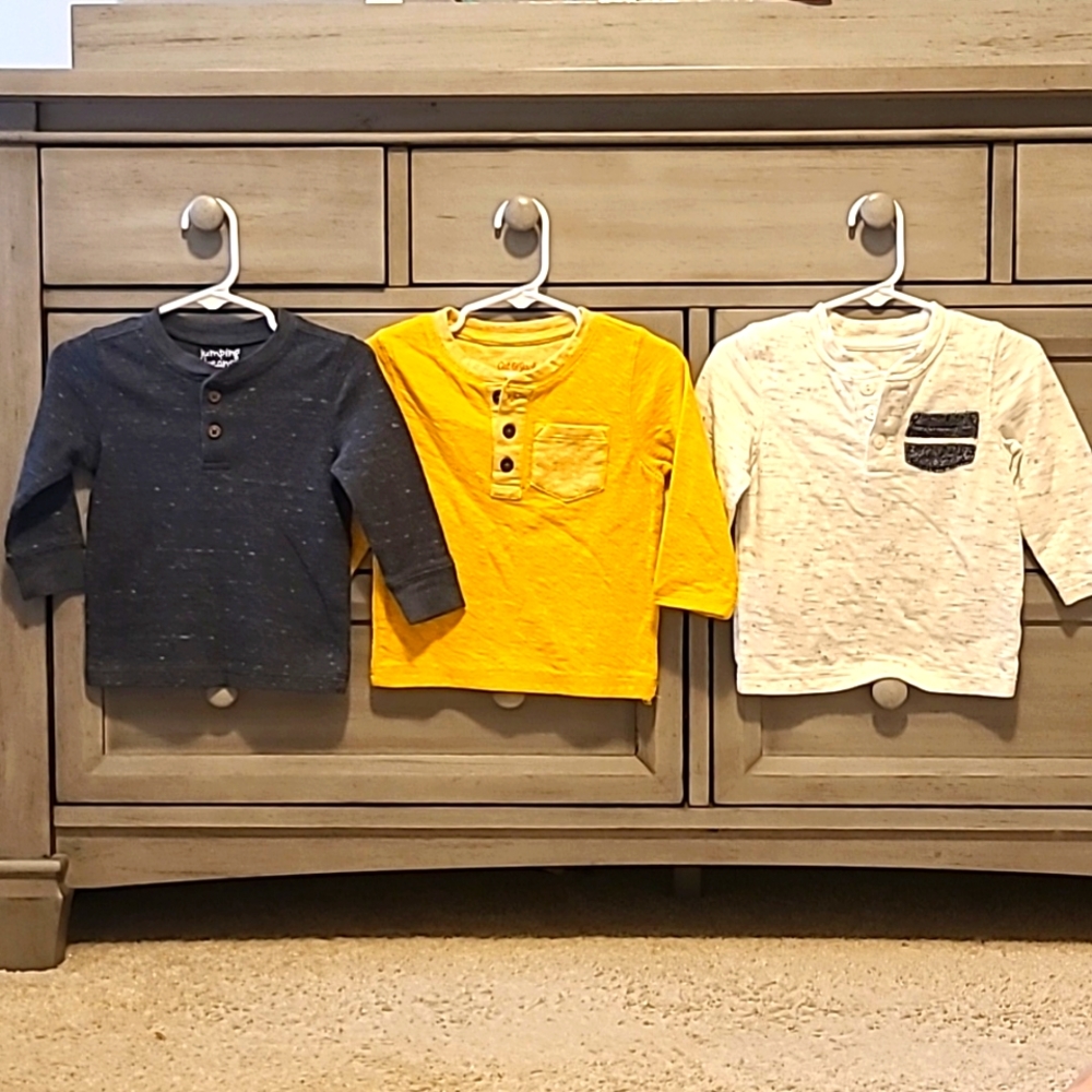 3 Henley Tops